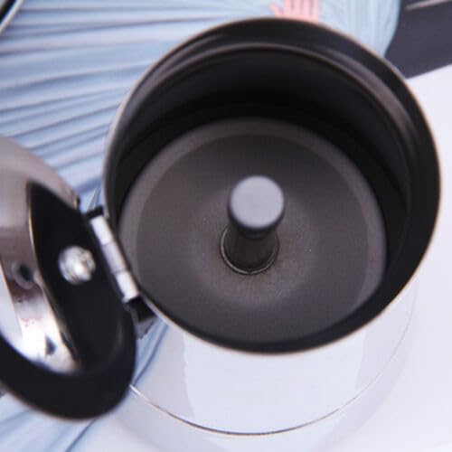 Espresso Coffer Maker Stainless Steel Moka Coffee Pot With Electric Stove Stovetop Expresso Percolator Easy To Clean Italian Cooker Induction Portable Cafeteria Classic Cafe Silver (4 cup) - Image 6