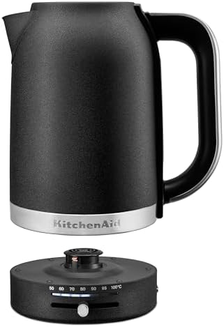 KitchenAid 1.7L Electric Kettle, Temp Control KEK1701, Cast Iron Black - Image 4