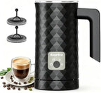 Electric Milk Frother and Steamer, 4-in-1 Hot & Cold Foam by Kourice