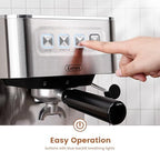 Gevi 20 Bar Espresso Machine, Programmable Coffee Maker with Milk Frother - Image 3