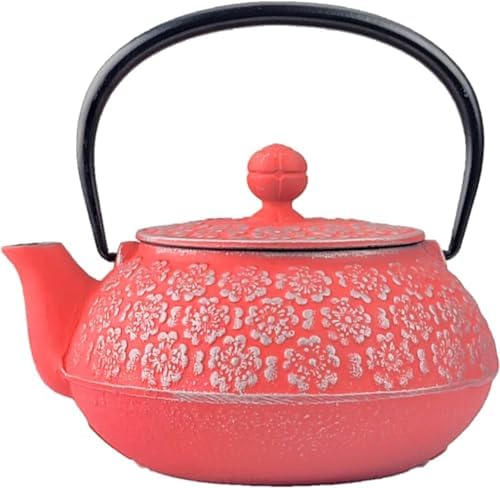 Iwachu 12706 Teapot, Type 5 Cherry Blossom, Silver/S Pink, 1.2 gal (0.65 L), Inner Enamel, Nambu Ironware by Iwachu