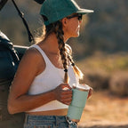 YETI Rambler 25 oz Tumbler with Handle and Straw Lid, Travel Mug Water Tumbler, Vacuum Insulated Cup with Handle, Stainless Steel, Key Lime - Image 2
