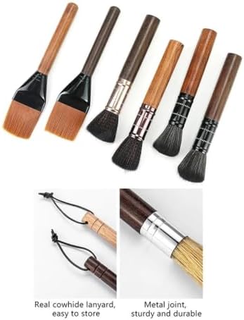 Coffee Powder Cleaning Brush, Wooden Handle, Nylon Bristles - Image 7