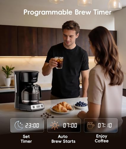 ecozy 12-Cup Drip Coffee Maker with Electric Coffee Grinder Combos - Image 4