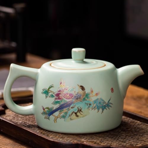 Tea Kettle Large Capacity Ceramic Household Teapot Retro Ice Crack Glaze Teapot Ceramic Tea Infuser - Image 5