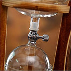 JITEM Cafetera Glass Ice Cold Dripper Coffee and Tea Maker Manual Dripper Brewer Maker with Filter Adjustable Water Flow Tabletop Coffee Maker for Coffee or Tea - Image 5