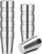 Stainless Steel Double Wall Cup, 16 oz Insulated Tumbler, 8 Pack Unbreakable Stackable Water Tumblers Insulated Metal Cup Premium Drinking Glasses for Travel Camping Home Outdoor by Offiper