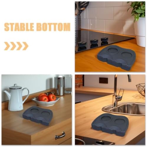 Anti Slip Espresso Tamper Mat 2pcs Silicone Coffee Making Pad - Image 3