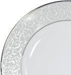 Mikasa Parchment 40-Piece Dinnerware Set, Service for 8, Durable Porcelain Plates, Bowls, and Mugs with Contemporary Design, Dishwasher Safe - Image 2