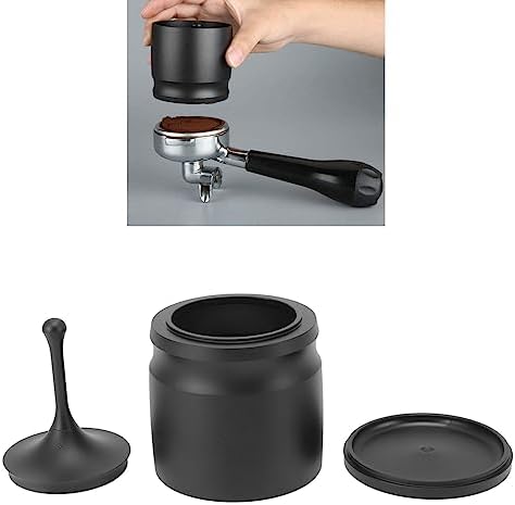 Dosing Cup, Alumium Alloy Coffee Dosing Cup, Coffee Powder Dosing Press Ring, Black Coffee Powder Cup for Coffee Machine, Hands Free Metal Coffee Dosing Funnel, Easy to Clean - Image 4