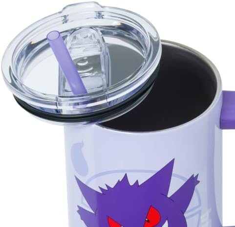 Silver Buffalo Pokemon Gengar Ghost Type Stainless Steel Tumbler, 30oz - Image 4