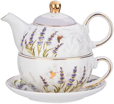 Tea for One Set, Teapot and Cup Set, Lavender by CHILDIKE