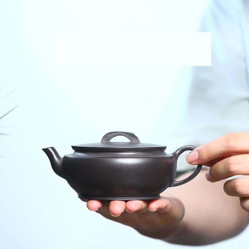 Tea Pots For Loose Tea Purple Clay Pot Exquisite Retro Handmade Square Pot Teapot Purple Clay Pot Home Tea Room Teapot Tea Infuser Pot - Image 5
