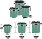 Coffee Canister Stainless Steel Airtight Storage Container with Scoop Date Tracker Release Valve Coffee Jar Food Storage Canister for Coffee Beans Sugar Tea Candy,Silver,1.5L - Image 5