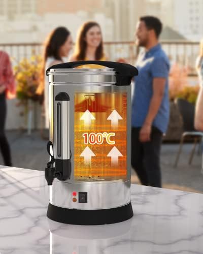 Coffee Urn 120 Cup, Stainless Steel Commercial Coffee Maker 18 L/4.8 gal Electric Hot Beverage Dispenser Large Hot Water Dispenser Coffee Dispenser Hot Water Urn For Business, Catering, Party - Image 5