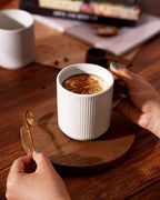 famiware Coffee Mug Set of 4, Star 12 oz Ceramic Mugs Cups Set with Handle - Image 6