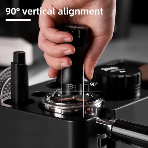 Bincoo Espresso Tamper 30lb Coffee Tamper-Stainless Steel Ground Tamper for Barista Home Coffee Espresso Accessories (Black01, 58mm) - Image 6