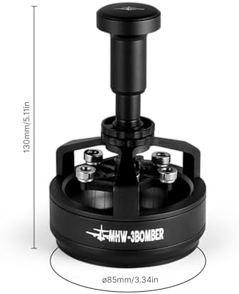 58mm Adjustable WDT Tool 14x0.25mm Needles Adjustable Depth Espresso Stirrer Tool Magnetic Positioning Espresso Machine Accessories Distribution Tool with Storage Base 6 Spare Needles - Image 2