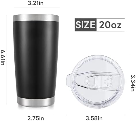 20 oz Tumbler with Lid Stainless Steel Insulated Tumblers Bulk Cups Mug - Image 7