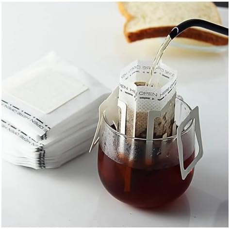 50pcs Coffee Filter Paper Bags Portable Hanging Ear - Image 2