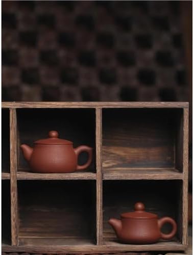 Tea Pots For Loose Tea Chinese Creative Purple Sand Kettle Chinese Tea Ceremony Supplies Loose Tea Teapot Multifunctional Ceramic Teapot Retro Tea Teapot Tea Infuser Pot(110ml teapot) - Image 4