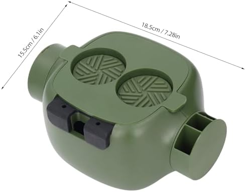 Mini Coffee Knock Box: Portable Espresso Knock Box, Compact Abs Plastic Coffee Ground Bin for Bar Kitchen and Cafe, Used Coffee Grounds Container (Green) - Image 3