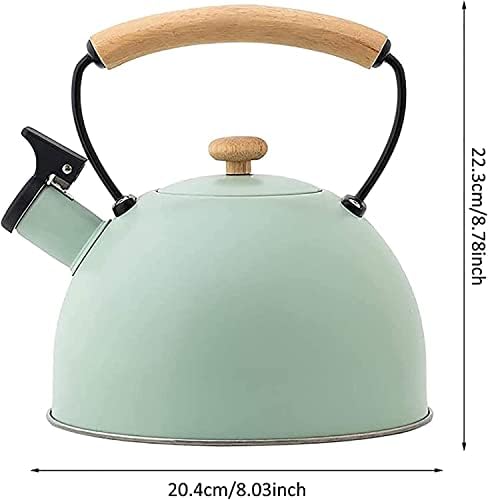Stovetop Teapot For Home And Restaurant 3L Stainless Steel Whistling Kettle Stove Top Tea Teapot With Ergonomic Handle - Image 2