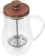 Liudan Coffee Pot Coffee Kettle with Handle Double Wall Glass Coffee Pot Filter Presses Kettle Heat-Resisting Tea Press Bottle Household Coffee Tools Coffee Kettle (Color : 600ML) - Image 2