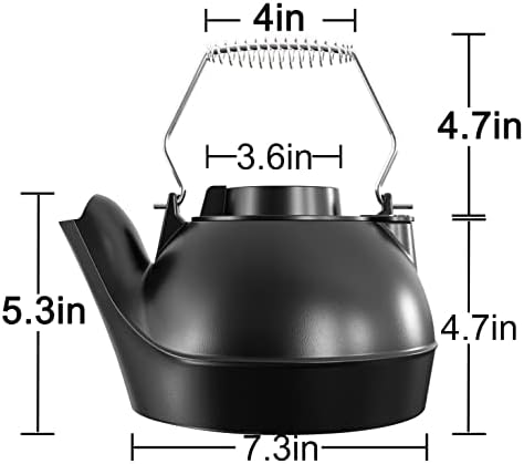 Fire Beauty Cast Iron Wood Stove Kettle, Humidifier for Indoor Fireplace - Image 5