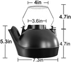 Fire Beauty Cast Iron Wood Stove Kettle, Humidifier for Indoor Fireplace - Image 5