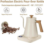 Electric Gooseneck Kettle, 1200W, 900ml Capacity, Stainless Steel Interior, Keeps Warm, Auto Shut-Off, Digital Display, Real-time Temperature Control - Image 3