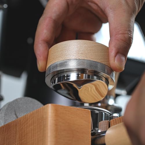 Espresso Distribution Tool 58mm Maple Coffee Distributor - Image 2