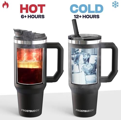 Frost Buddy Thicc Buddy 40oz Tumbler - Insulated Stainless Steel (Navy) - Image 6