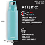SIGG - Thermo Flask Hot & Cold ONE - Insulated Water Bottle - Tea Filter - Leakproof - BPA-Free - Stainless Steel - 17Oz - Image 2