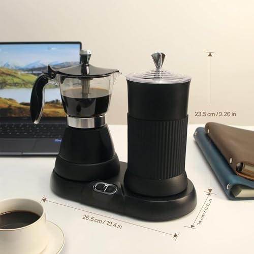 480W Automatic Milk Frother, 200ML Electric Moka Pot, Espresso Coffee Maker,Slow Extractio, for Kitchen, Coffee Shop, Restaurant (1) - Image 6