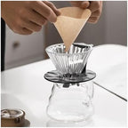 Coffee Filter Cup, Wide Grooves For Filter Fit,V-Shape Heat-Resistant Glass Coffee Dripper(CK5203) - Image 3
