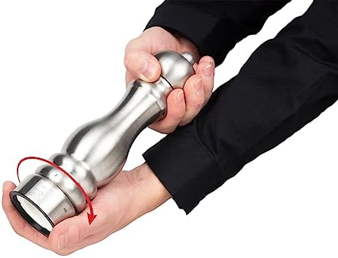 Peugeot Paris Chef Salt Mill, u'Select, 9 in, Stainless Steel - Image 6