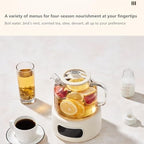 Lemuugo 1.2L Electric Glass Tea Kettle with Infuser, Temp Control - Image 5