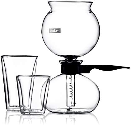 Bodum 34 oz Pebo Vacuum Coffee Maker, High Heat Borosilicate Glass, Black - Image 5