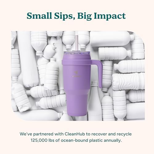 REDUCE 40 oz Stainless Steel Tumbler with Handle - Dual-Wall Vacuum Insulated Travel Mug, Sweat-Proof Lid & Reusable Straw - Keeps Drinks Cold for 24 Hrs, Fits Cupholders, Dishwasher Safe - Daiquiri - Image 2