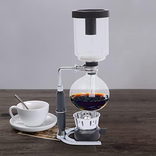 360ml 3-Cup Heat-Resistant Glass Siphon Coffee Maker, Borosilicate Syphon Pot for Home, Coffee Shop, Bar Tabletop Brewer - Image 5