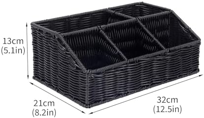 Snack Organizer for Countertop, snack basket, Food storage box, 5 Compartment Containers, Pantry Organizer for Chips, Popcorn, Candy, Pretzels - Image 7