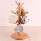 Cup Stand,Mug Stand,Wood Tree Coffee Cup Holder Wood Material Suitable for Hanging Mugs Mug Stands - Image 6