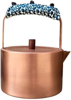 YJX Pure Copper Tea Kettle For Stovetop Safe, Chinese Style Non-Coating Teapot with Stainless Steel Tea Ball For Loose Tea, Durable Tea Pot, 1500ml Kettle by YJX