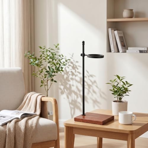 Baoblaze Stand Pour Coffee Dripper Holder Coffee Stand With Metal Post And Wooden Base Adjustable Saving Design suitable for home office desks coffee bar setups - Image 5