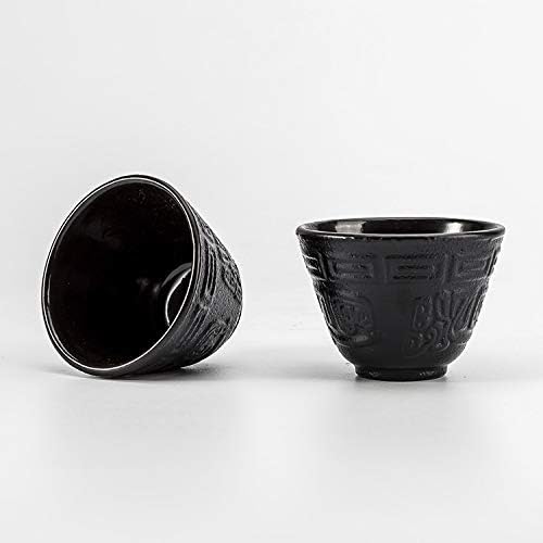 tetsubin workshop japanese cast iron kettle fitting Rich teacup and leaf saucer - Image 4