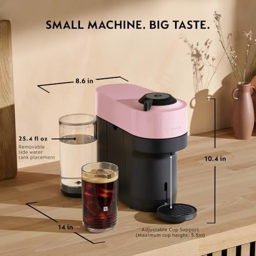 Nespresso Vertuo Pop+ Coffee & Espresso Maker by De'Longhi, Pink - Image 7