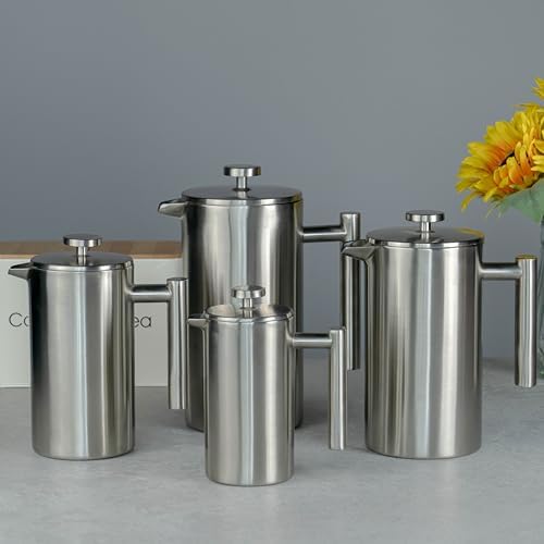 Café Ole CFD-12S Stainless Steel Cafetiere, Satin, 12 Cup - Image 5