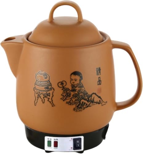4l Electric Herbal Decoction Pot, Ceramic Chinese Medicine Kettle With Automatic Simmering, Temperature Control, Keep Warm And Auto Shut-off For Tea Soup Herbs Yellow by Unknown
