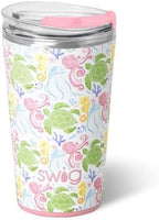 Swig Life 24oz Insulated Party Cup with EZ Slider Lid, Summer Salt by SwigLife